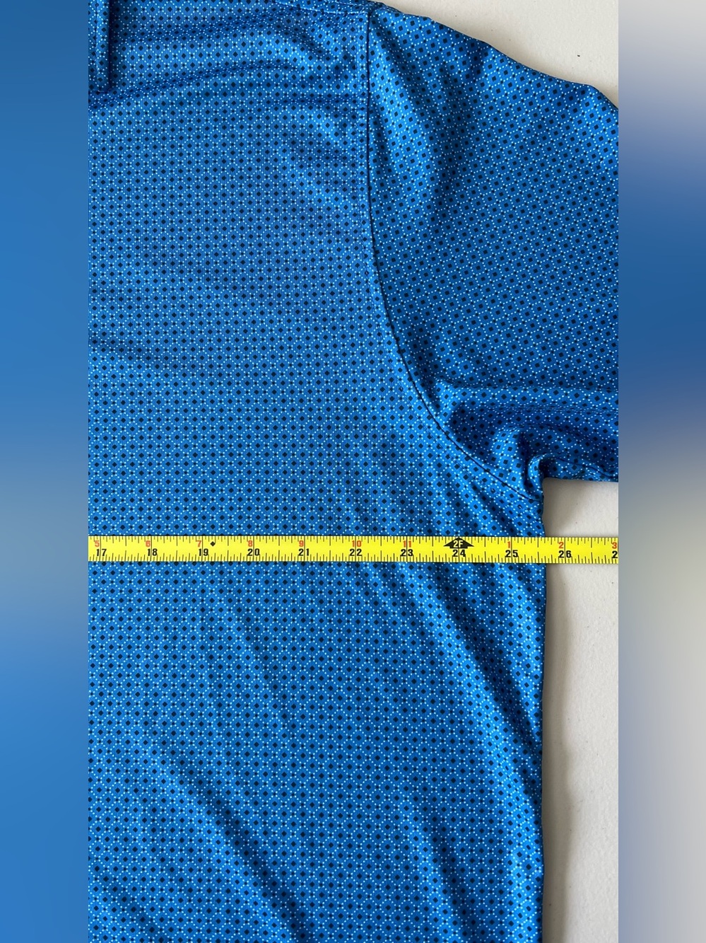 FootJoy FJ Blue Dot Geo Lisle Golf Polo XL - Picture 7 of 11